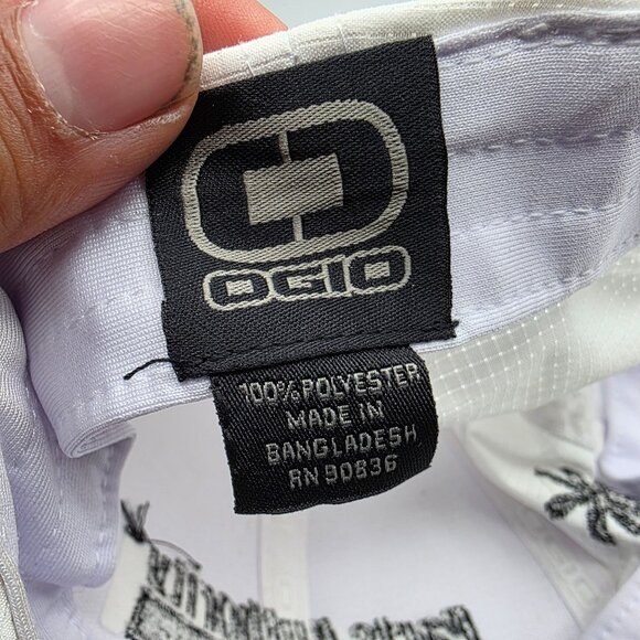 OGIO Mens White Adjustable Hat Cap Casual Los Cabos 2022 Parts Authority Work - Picture 6 of 9